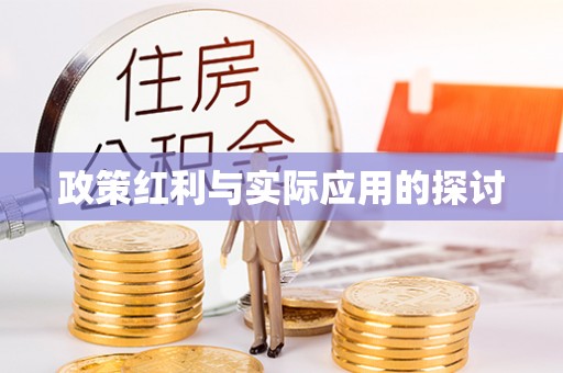 和田县政策红利与实际应用的探讨