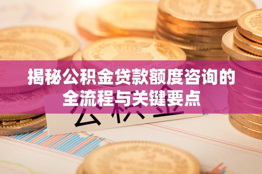 和田县揭秘公积金贷款额度咨询的全流程与关键要点